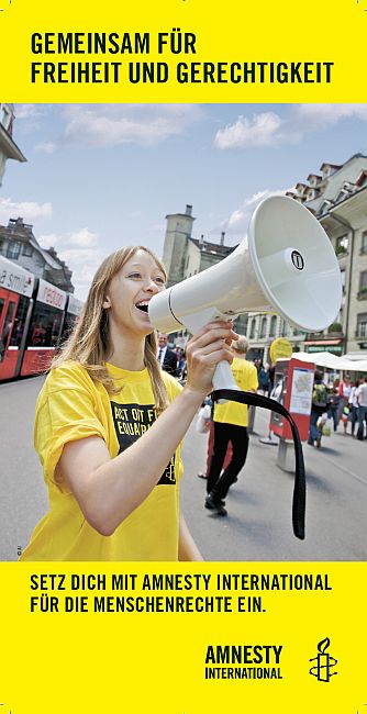Flyer «Gemeinsam für Freiheit und Gerechtigkeit» 