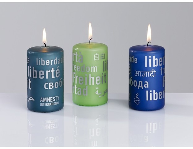 Kerzen 12er-Set - Apfelgrün / Eisblau / Taubenblau (Gruppen)