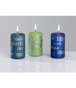 Kerzen 3er-Set - Apfelgrün / Eisblau / Taubenblau