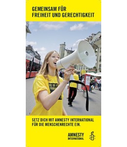 Flyer «Gemeinsam für Freiheit und Gerechtigkeit» 