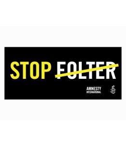 Banner «STOP FOLTER», zur Ausleihe in verschiedenen Sprachen