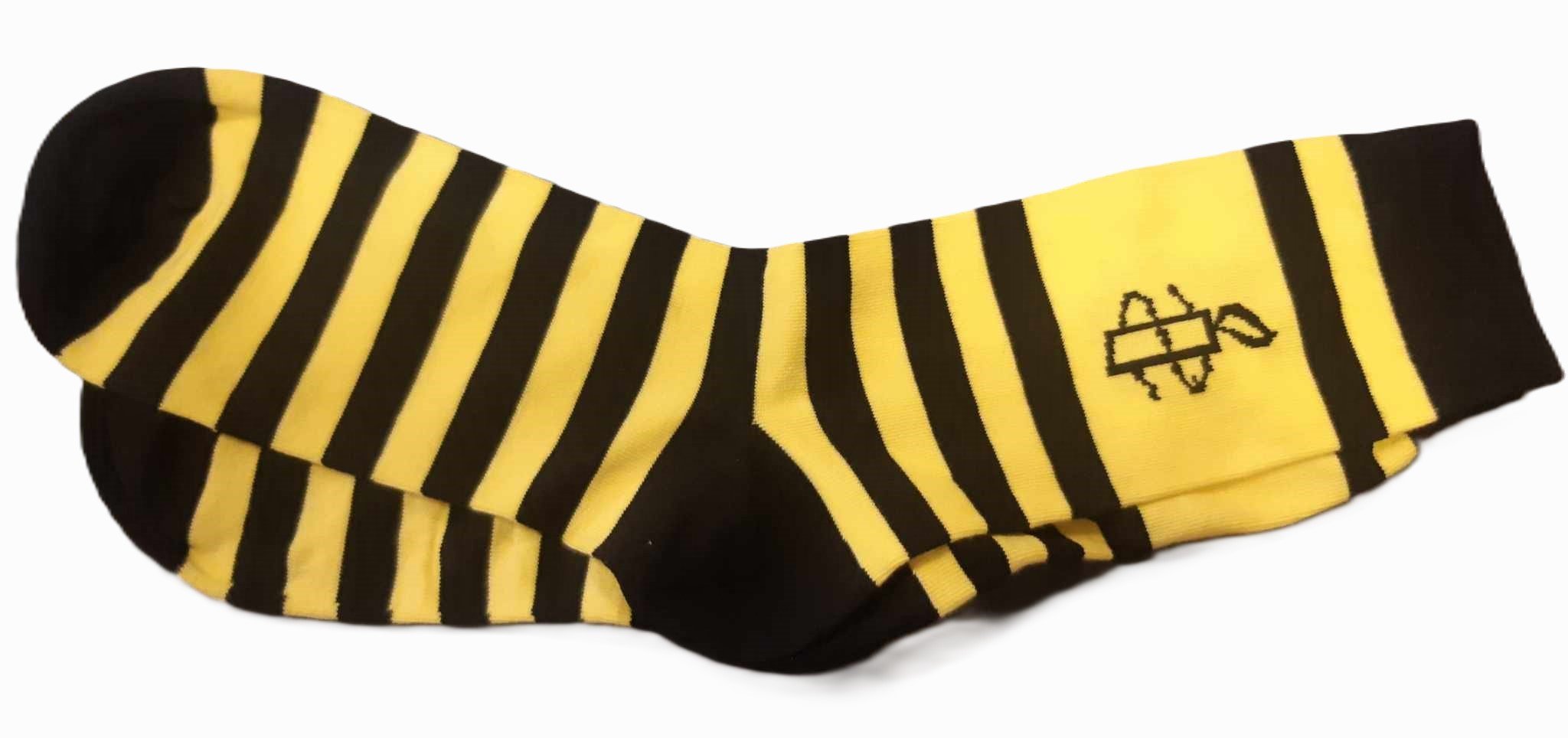 Amnesty Socken gelb/schwarz