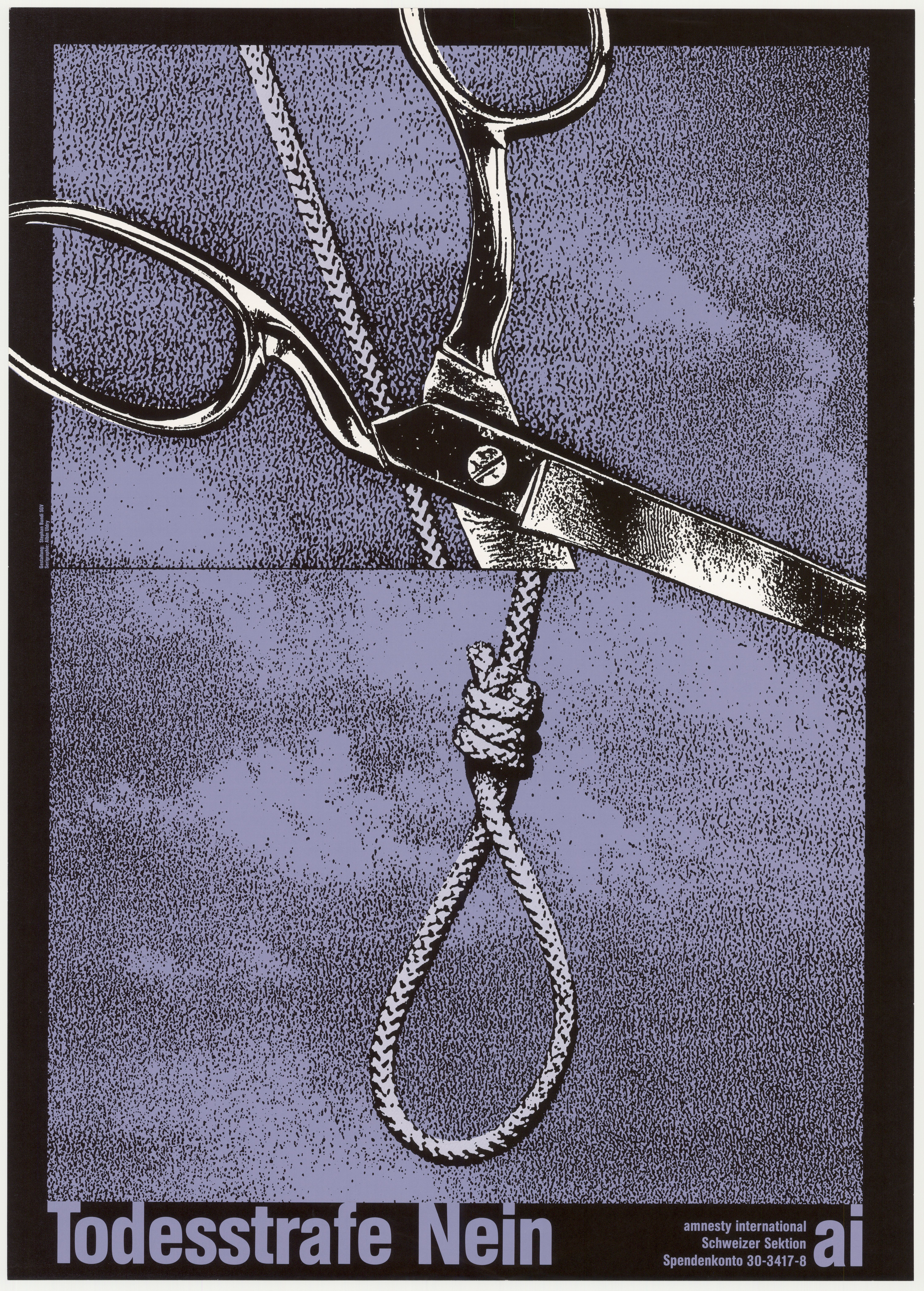 Vintage Poster: Todesstrafe Nein